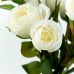 Rose, 8 Flowers, White - CH1187-W