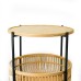 Bamboo Sidetable w/ Removable Basket, Natural-F20601