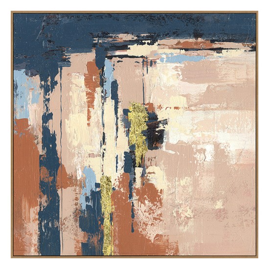 Square PS Framed Canvas Abstract Wall Art - W20026