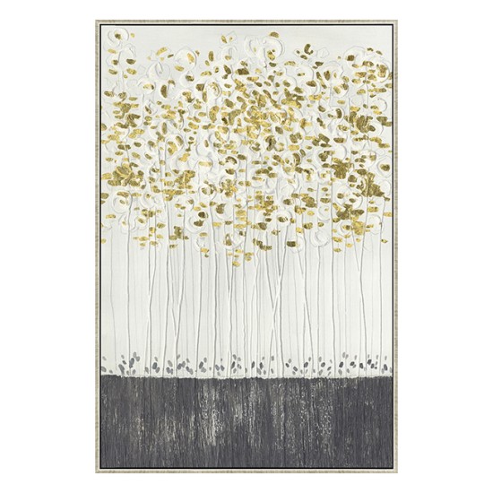 PS Framed Canvas Wall Art, Black & Gold - W20032