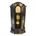 Rosewood Curio Grandfather Clock With Mother of Pearls Inlaid Dark Cherry  LK94-000654C.35