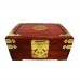 Oriental Rosewood jewelry Box with Mirror Top and Drawers for Jewels 