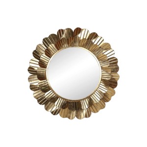 Metal Wall Mirror, Gold - M24168